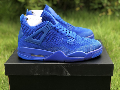 Air Jordan 4 Flyknit blue woven_ number AQ3559-400. Full code shipment 40-47.5-f3db5958